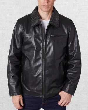 Men's Zipper Leather Jacket