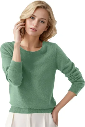 Merino Wool T Shirts for Women Soft Wool Base Layer Shirt Tops Crewneck Long Sleeve Travel Hiking Sweater