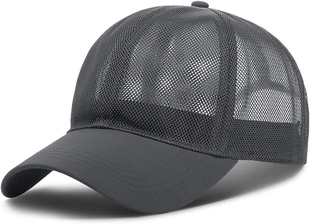 Mesh Baseball Cap Breathable 𝗖ooling Unstructured Quick-Dry Adjustable Casual Outdoor Trucker Hats Men Women