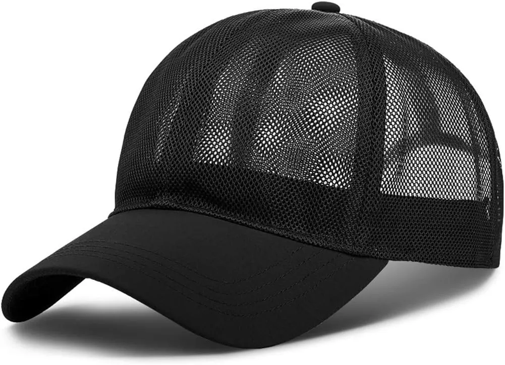 Mesh Baseball Cap Breathable 𝗖ooling Unstructured Quick-Dry Adjustable Casual Outdoor Trucker Hats Men Women