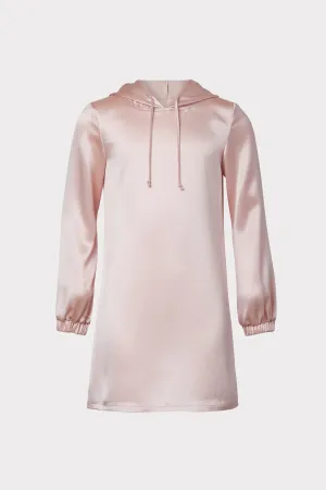Milly Minis Talia Hammered Satin Hoodie