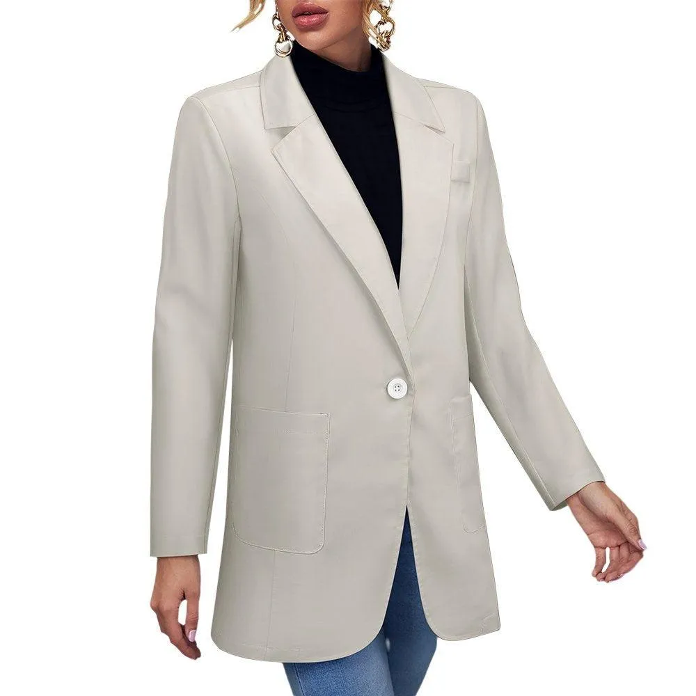 Miniaday Designs Women's Blazer Beige