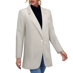 Miniaday Designs Women's Blazer Beige