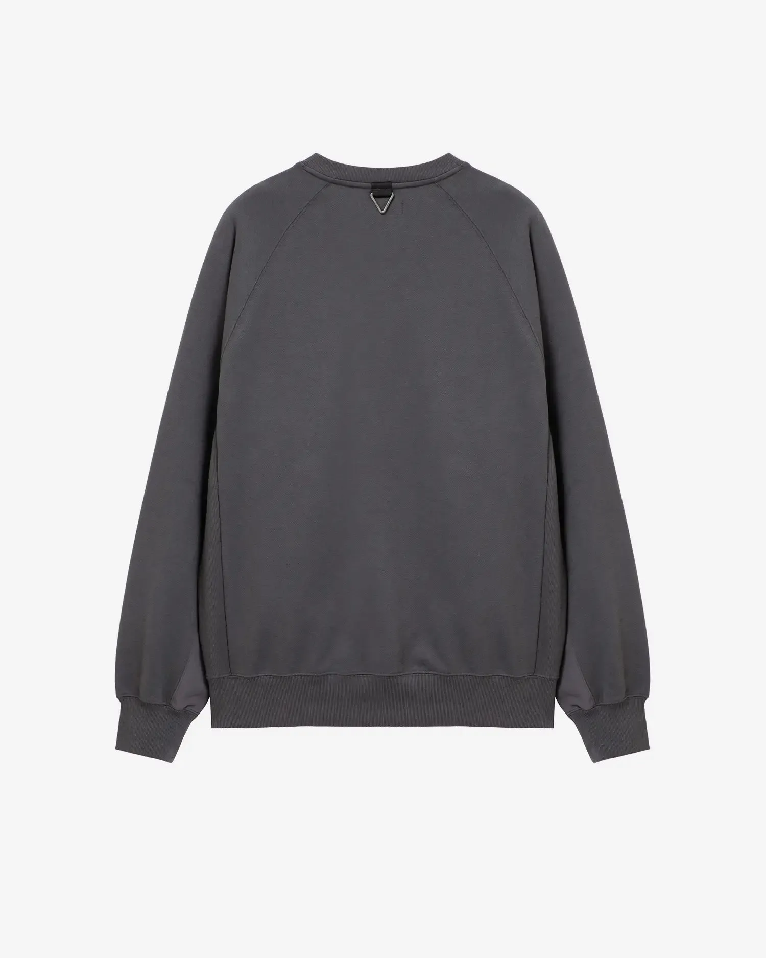 Mixed Fabric Crew Sweatshirt