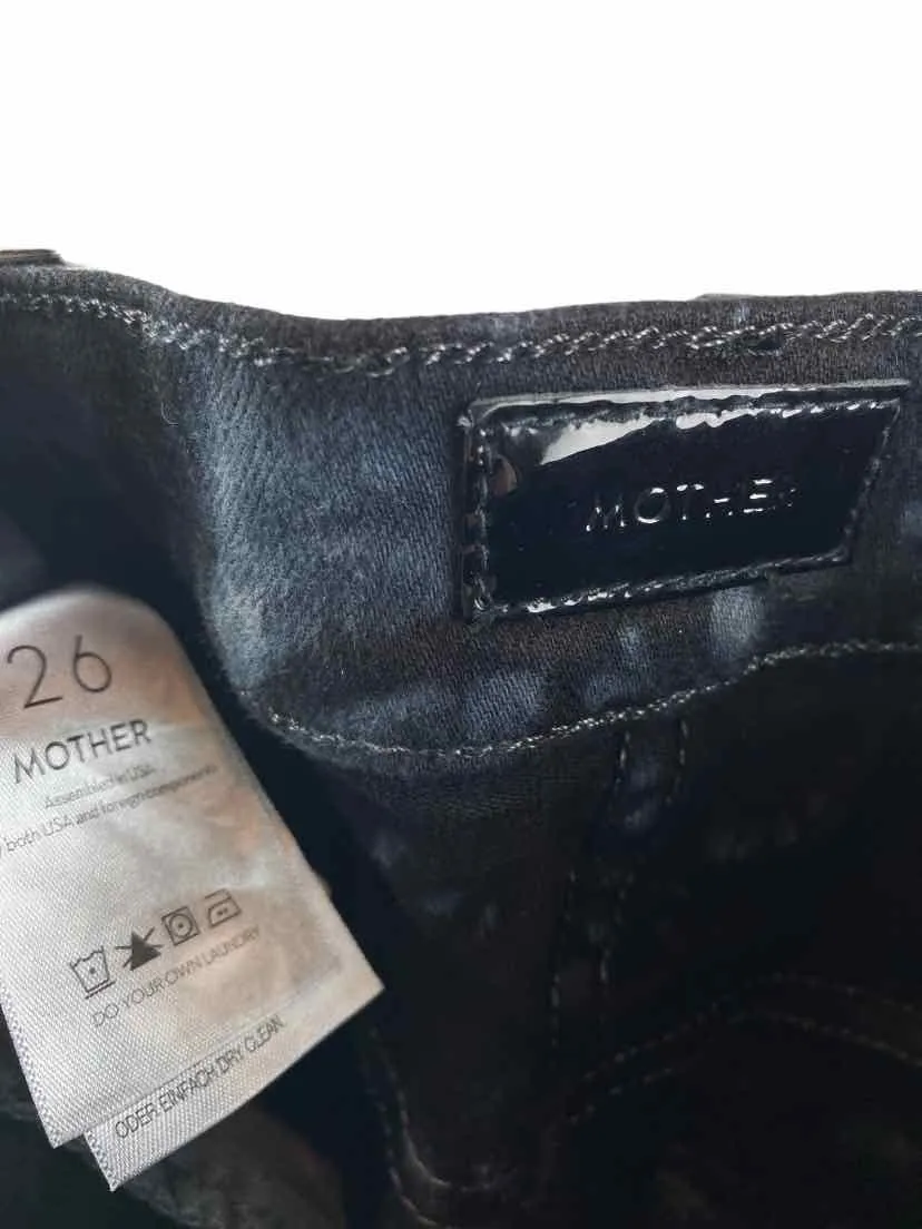 Mother Women's The Super Swooner Winding Paths Black/White Size 26 (2)