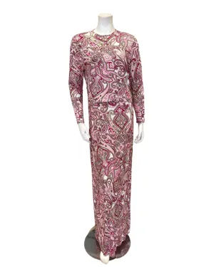 N5098-24B Multi Print Paisley Cotton Nursing Nightgown