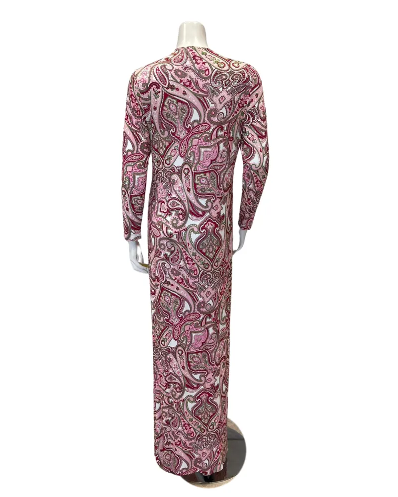 N5098-24B Multi Print Paisley Cotton Nursing Nightgown