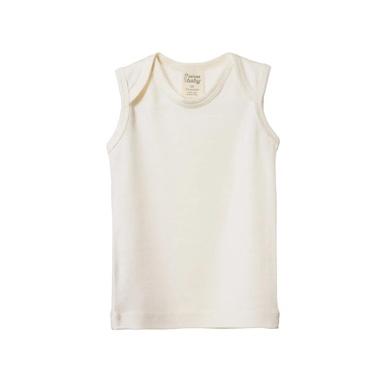NATURE BABY - MERINO SINGLET POINTELLE: NATURAL