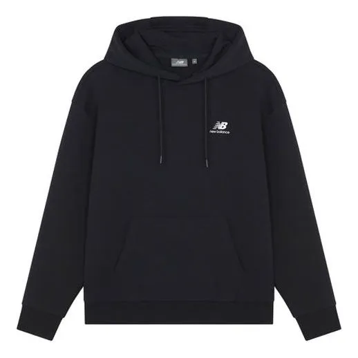New Balance Logo Printing Sports Pullover Couple Style Sweatshirt Black