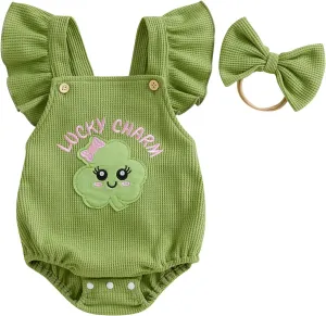 Newborn Baby Girl Clothes Embroidered Ruffle Romper Jumpsuit Bow Headband Infant Girl Clothing Summer Outfit