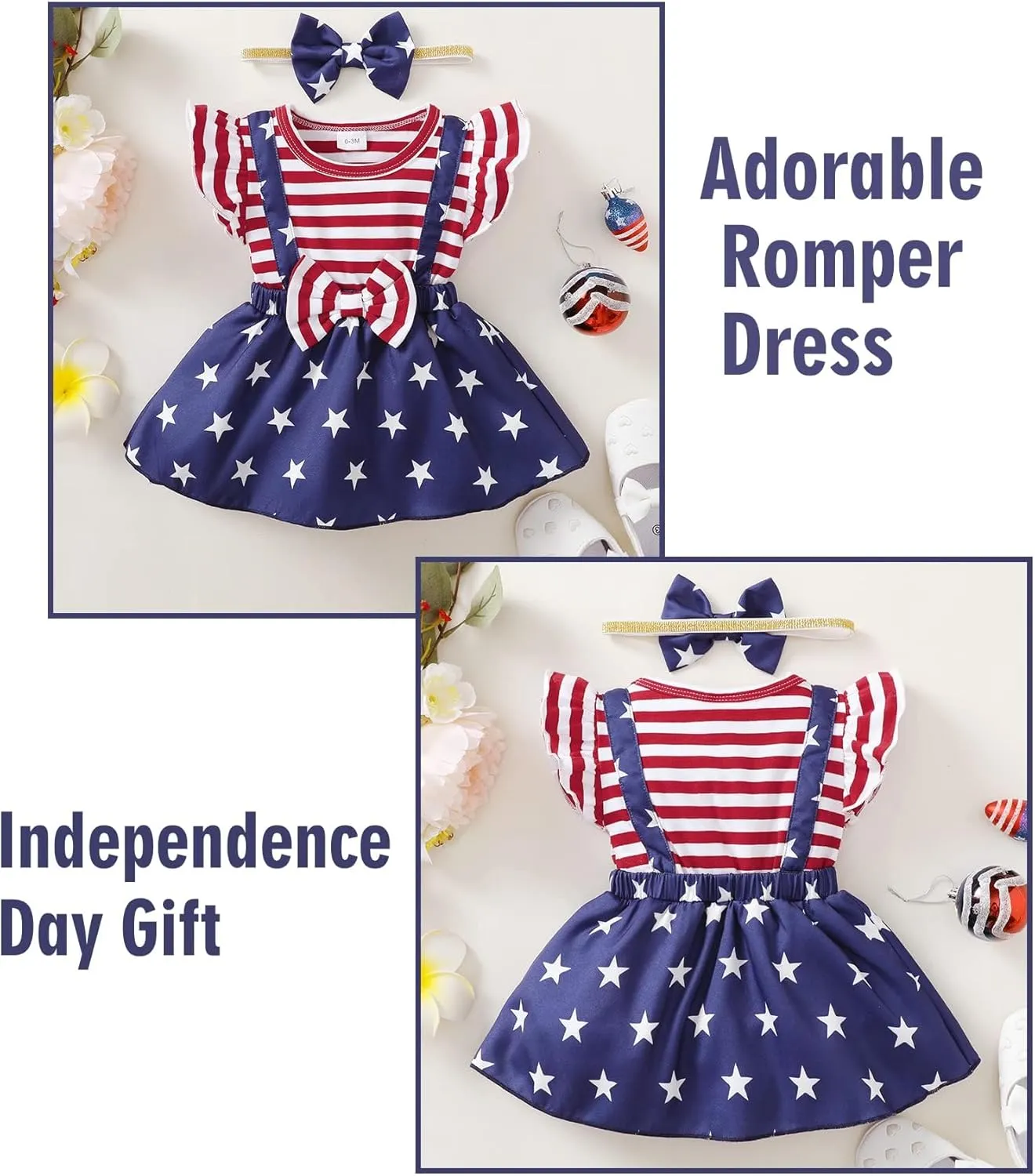 Newborn Baby Girl Clothes Infant Dress Outfit Summer Romper Jumpsuit Headband Overall Skirt Clothing Set
