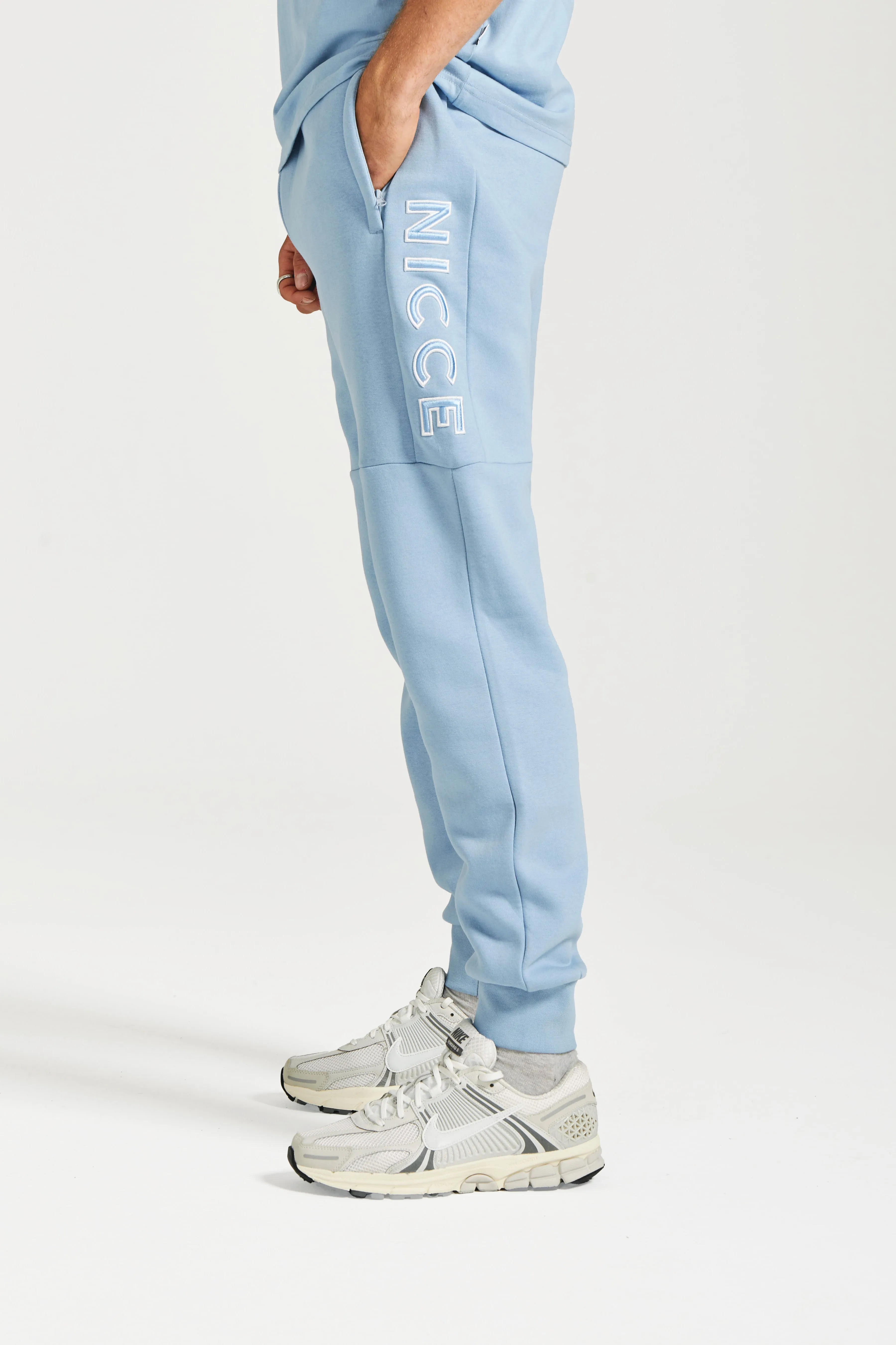NICCE Mens Mercury Outline Joggers | Blue