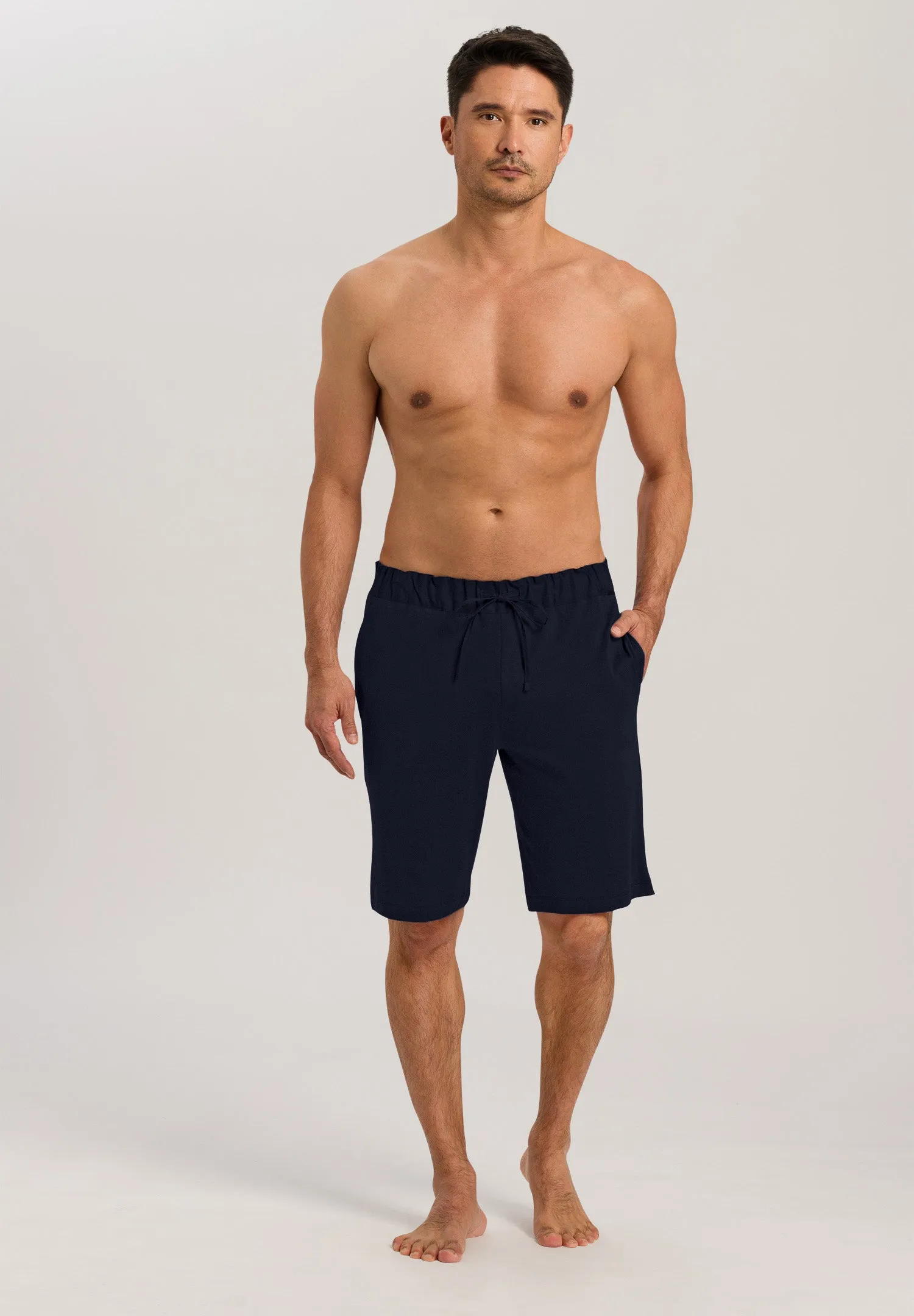 Night And Day Cotton Knit Drawstring Shorts | Black Iris 75434-496