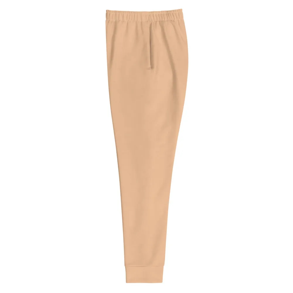 Nude Women's Joggers, Best Solid Color Ladies Skinny Slim Fit Soft Sweatpants-Made in EU