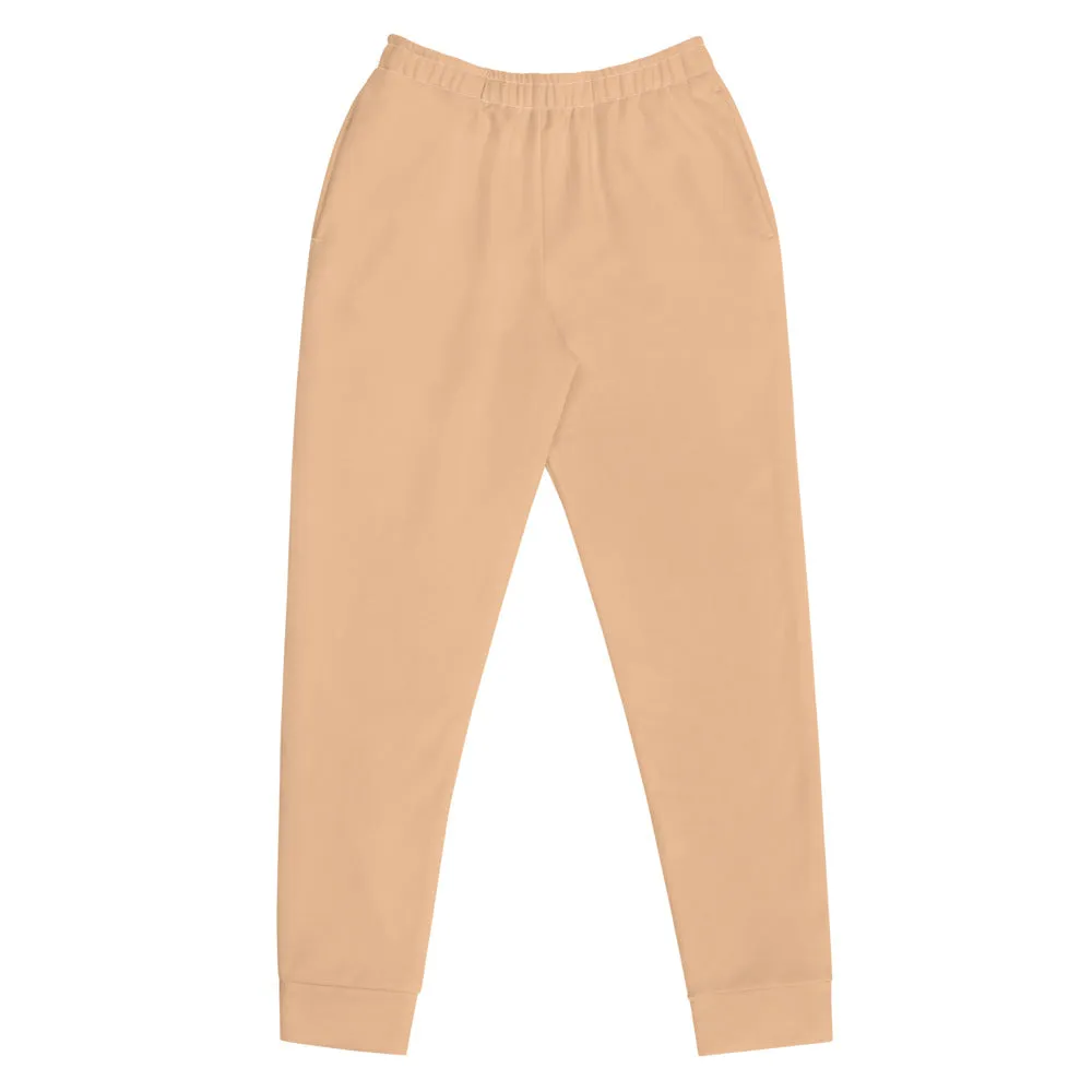 Nude Women's Joggers, Best Solid Color Ladies Skinny Slim Fit Soft Sweatpants-Made in EU