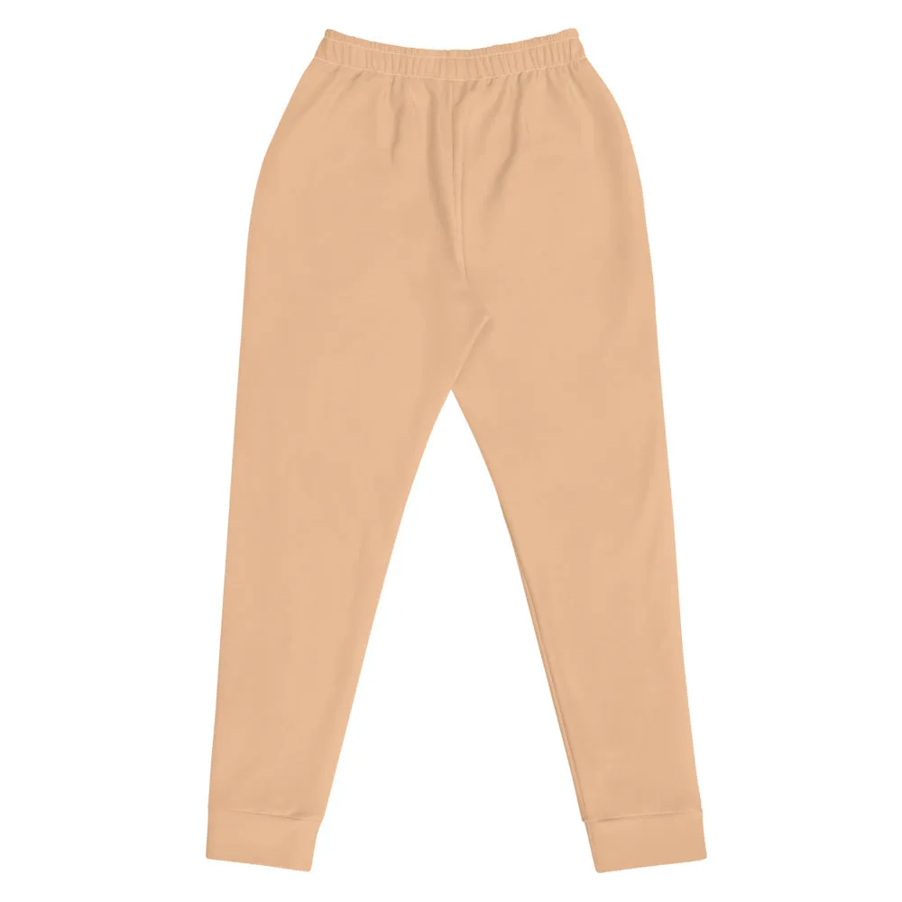 Nude Women's Joggers, Best Solid Color Ladies Skinny Slim Fit Soft Sweatpants-Made in EU