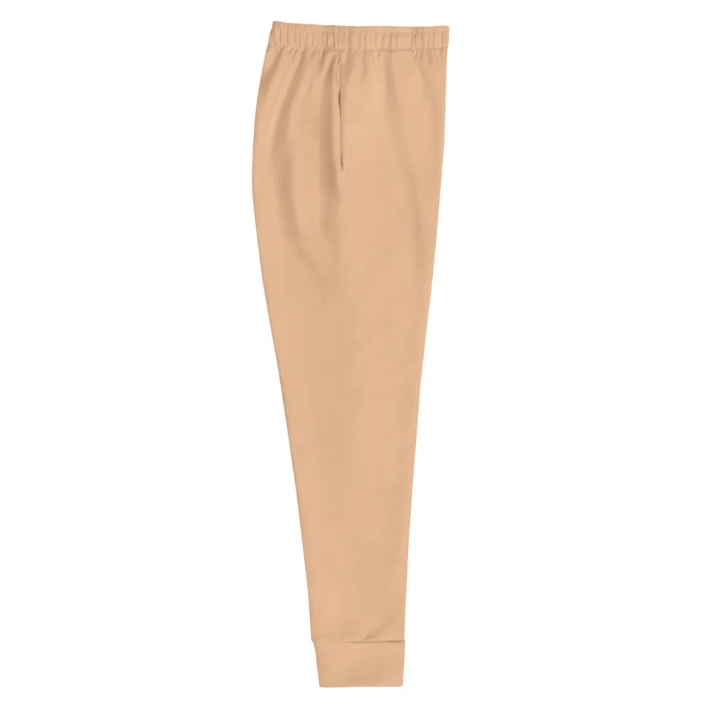 Nude Women's Joggers, Best Solid Color Ladies Skinny Slim Fit Soft Sweatpants-Made in EU