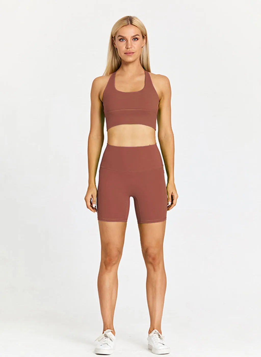 Olivia Crossback Bra - Chocolate