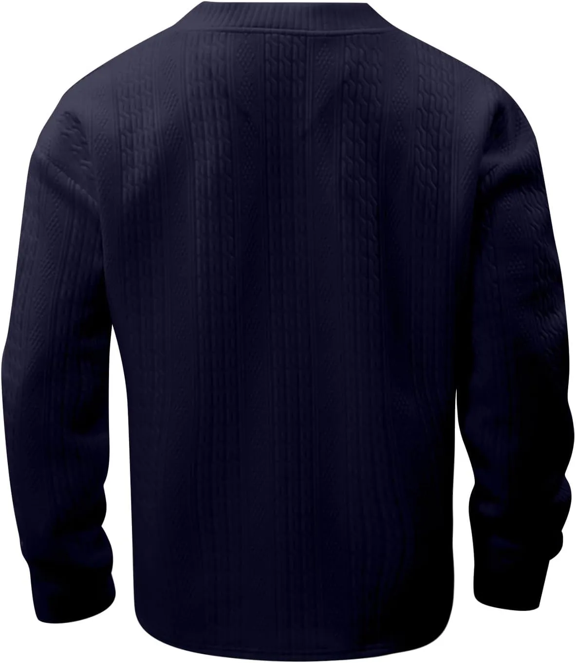 Oversize Sweater Mens V Neck Sweater Casual Loose Fit Long Sleeve Pullover Cable Knit Sweater Tops Knitwear