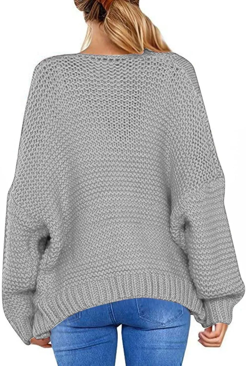 Oversized Cardigans for Women Lightweight Casual Solid Color Long Sleeve Cardigan Sweaters Open Front Knit Outwear