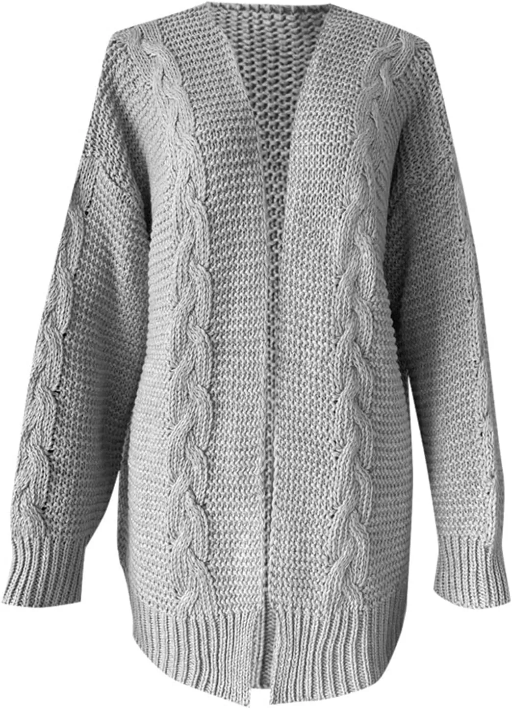 Oversized Cardigans for Women Lightweight Casual Solid Color Long Sleeve Cardigan Sweaters Open Front Knit Outwear