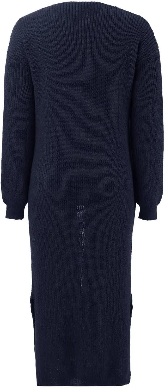 Oversized Cardigans for Women Long Sleeve Knitted Solid Open Front Lightweight Cardigan Sweaters 2024 Fall Winter