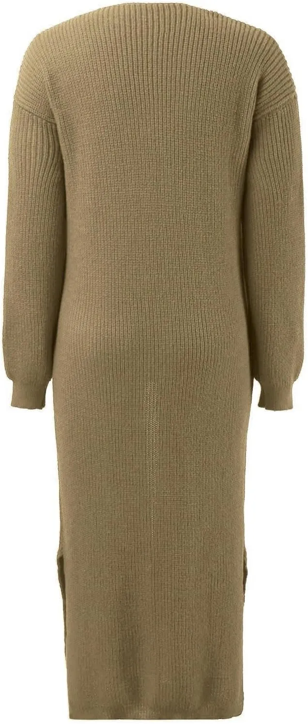 Oversized Cardigans for Women Long Sleeve Knitted Solid Open Front Lightweight Cardigan Sweaters 2024 Fall Winter