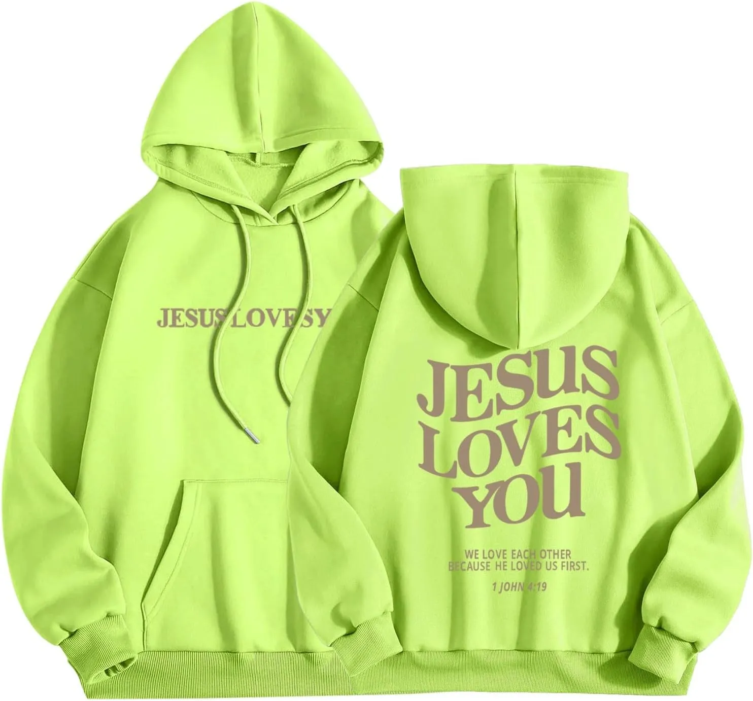 Oversized Hoodie for Women Thankful Grateful Blessed Letter Printede Hooded Hoodies Causal Sweatshirts with Pocket Pullover