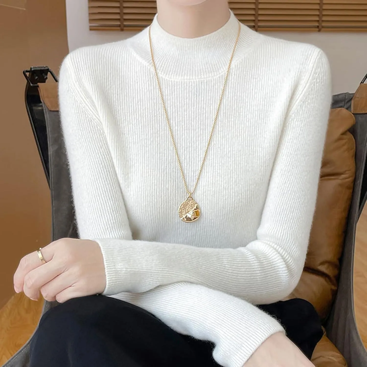 Oversized Sweaters for Women Turtleneck Fall Tops for Women 2024 Trendy Dressy Womens Tops Dressy Casual 2024 Womens