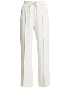 Panama Silk Crepe Wide Leg Pant