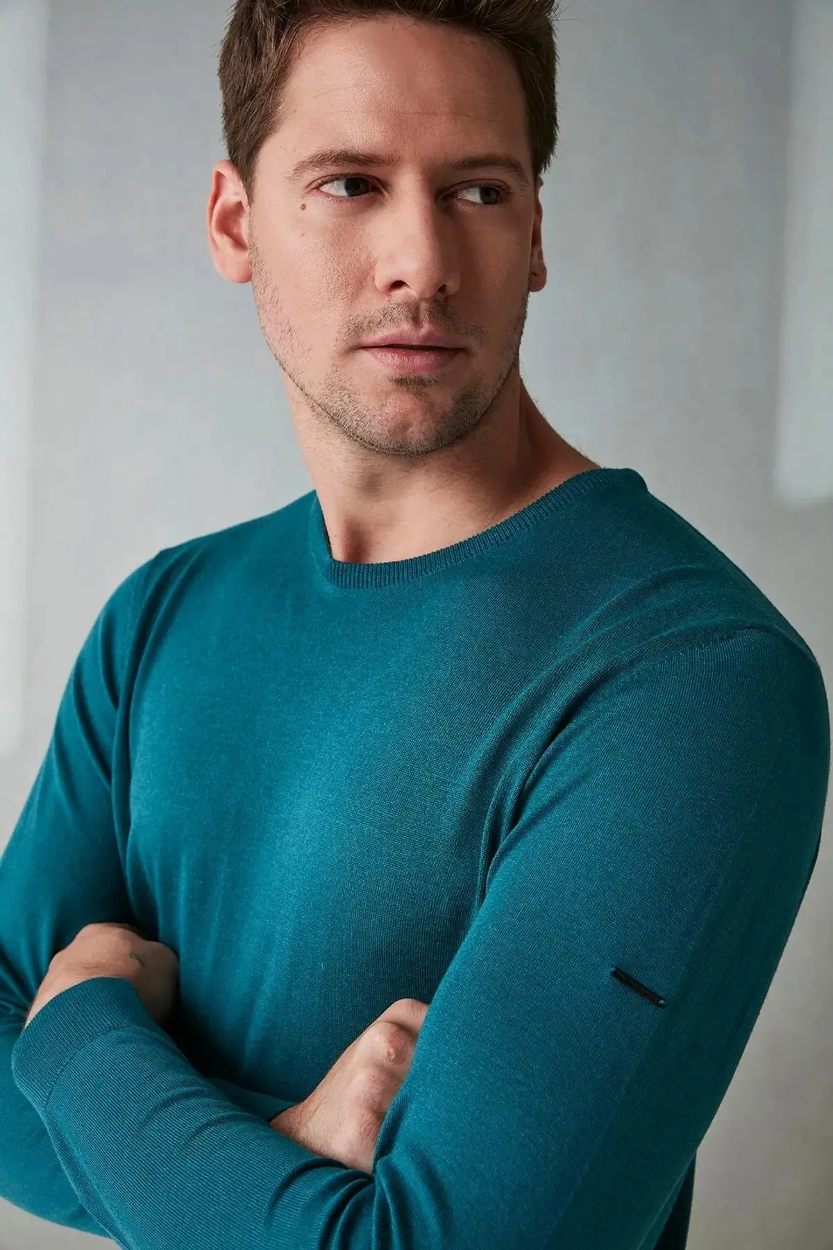 Peacock Silk and Cashmere Men's Knitwear