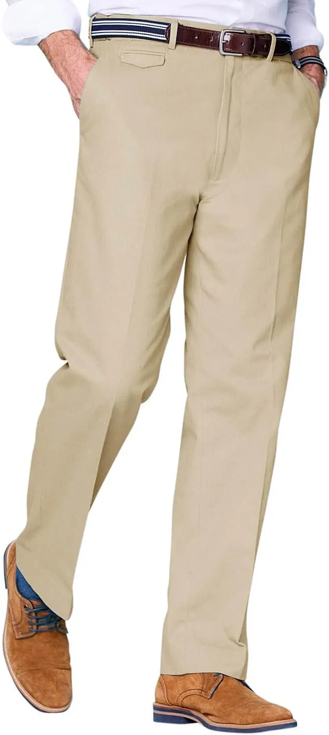 Pegasus Men's Cotton Chino Pants with Stretch Waistband Versatile, Comfortable & Stylish Smart Casual Pants