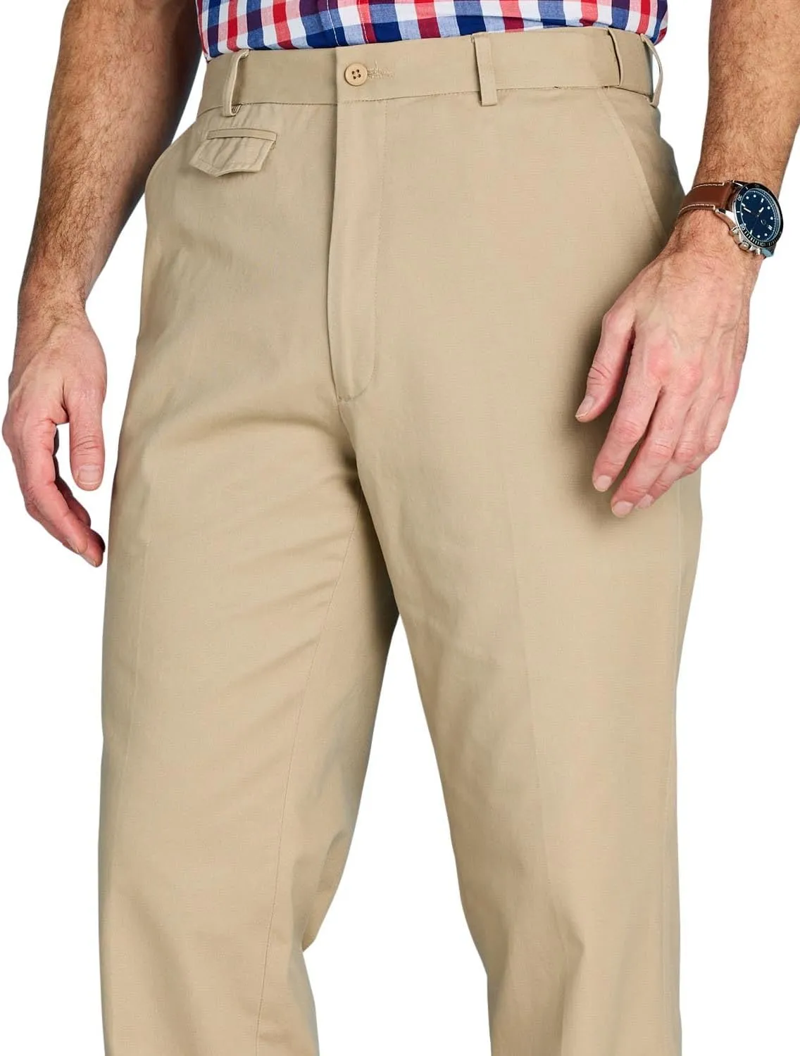Pegasus Men's Cotton Chino Pants with Stretch Waistband Versatile, Comfortable & Stylish Smart Casual Pants