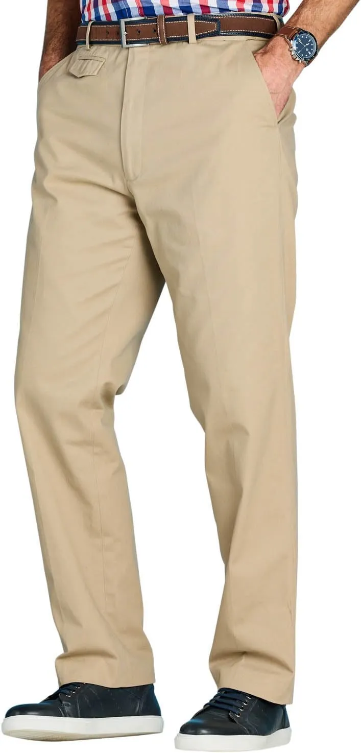 Pegasus Men's Cotton Chino Pants with Stretch Waistband Versatile, Comfortable & Stylish Smart Casual Pants