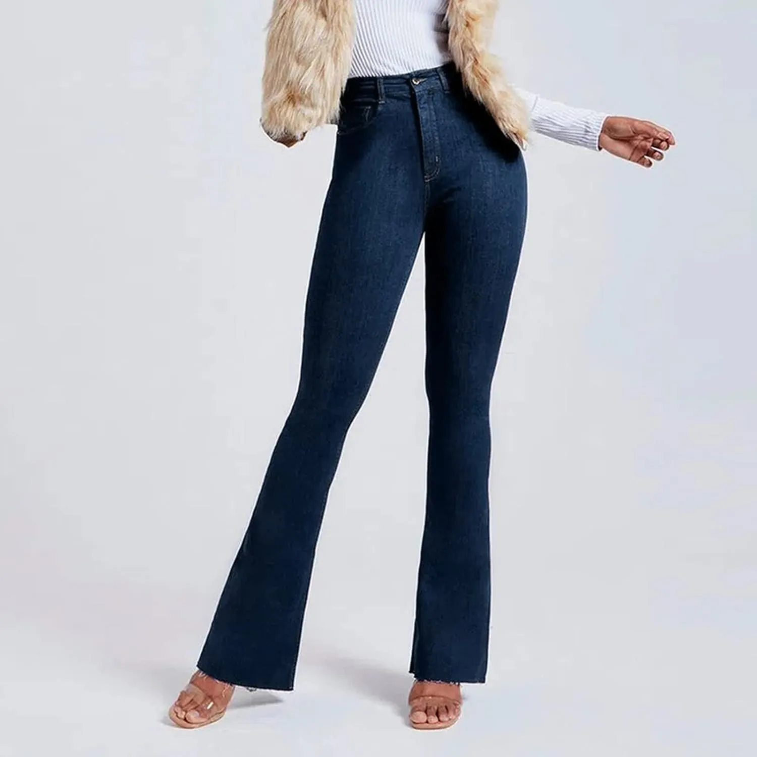 Petite Jeans for Women Skinny Jeans Low Rise Jeans Baggy Jeans Stretch Jeggings Tummy Control Trousers Y2K Denim Jeans