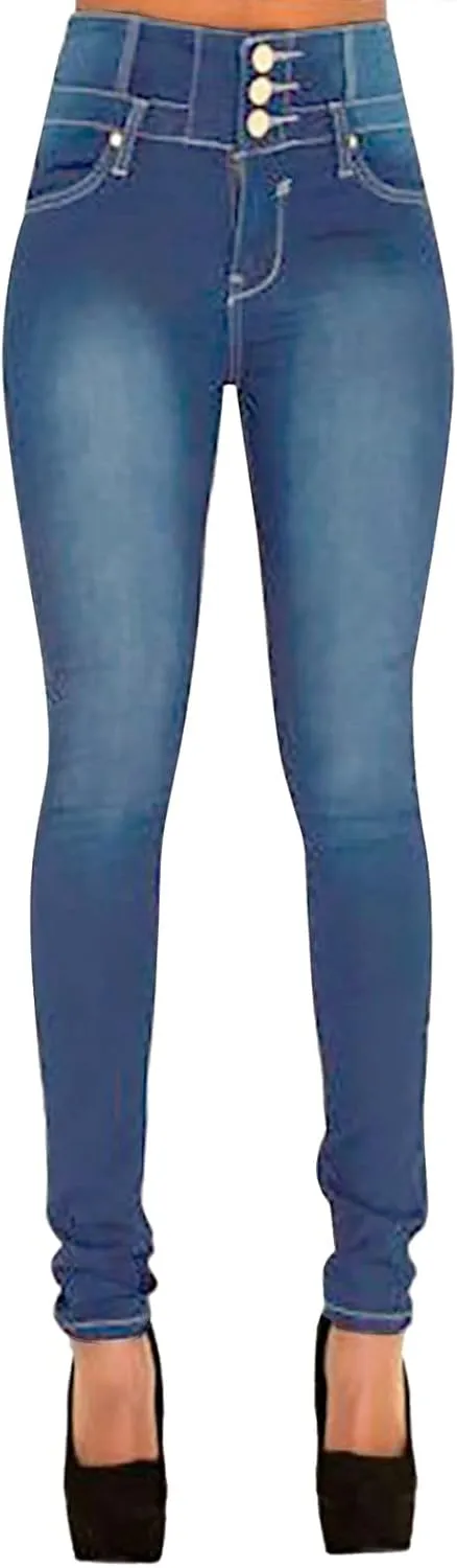 Petite Jeans for Women Skinny Jeans Mid Rise Jeans Plus Size Jeans Stretch Jeggings Butt Lifting Trousers Y2K Denim Jeans