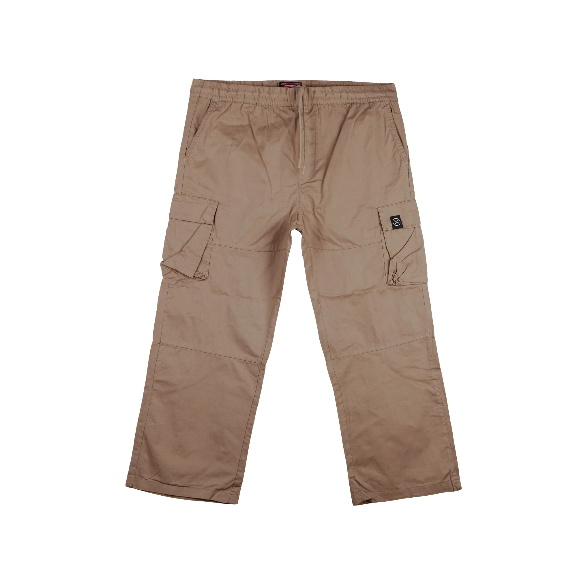 Petrol Men's Basic Non-Denim Cargo Pants Rinse Wash Fabric Mid-Waist 162493 (Light Brown)