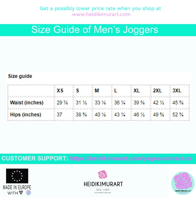 Pink Tartan Plaid Print Fashion Men's Joggers Jogging Bottoms Sweatpants - Made in EU