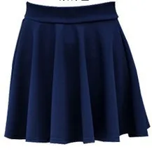 Plus Size Anti-Exposed Women Pleated Flare Skorts