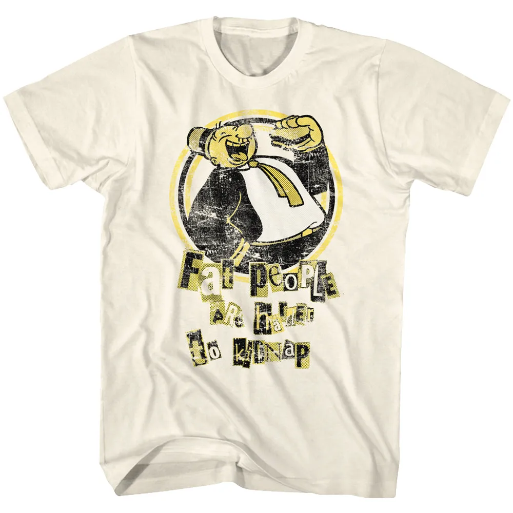 Popeye Hard To Kidnap Men's T-Shirt
