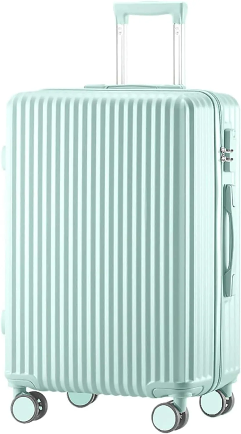 Portable Suitcase Large Capacity Carry On Luggage Pc Hard Shell Suitcases With Wheels Wet And Dry Separation Pocket Lightweight Luggage Smooth to use (Skyblue 22inch)
