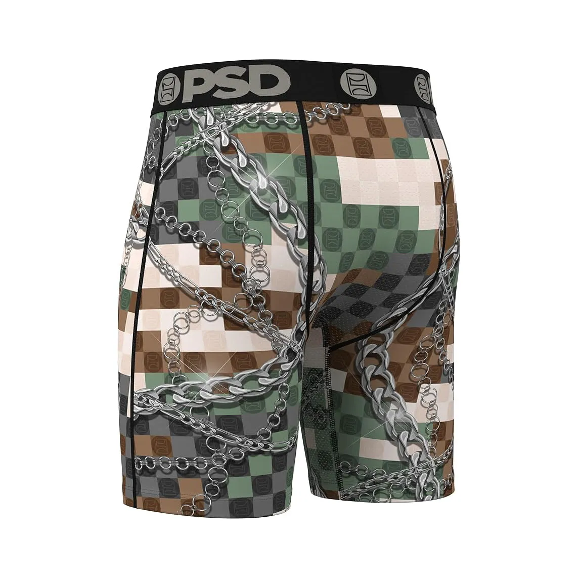 PSD Men's Multicolor Army Boxer Briefs Medium Underwear - 324180048-MUL-M