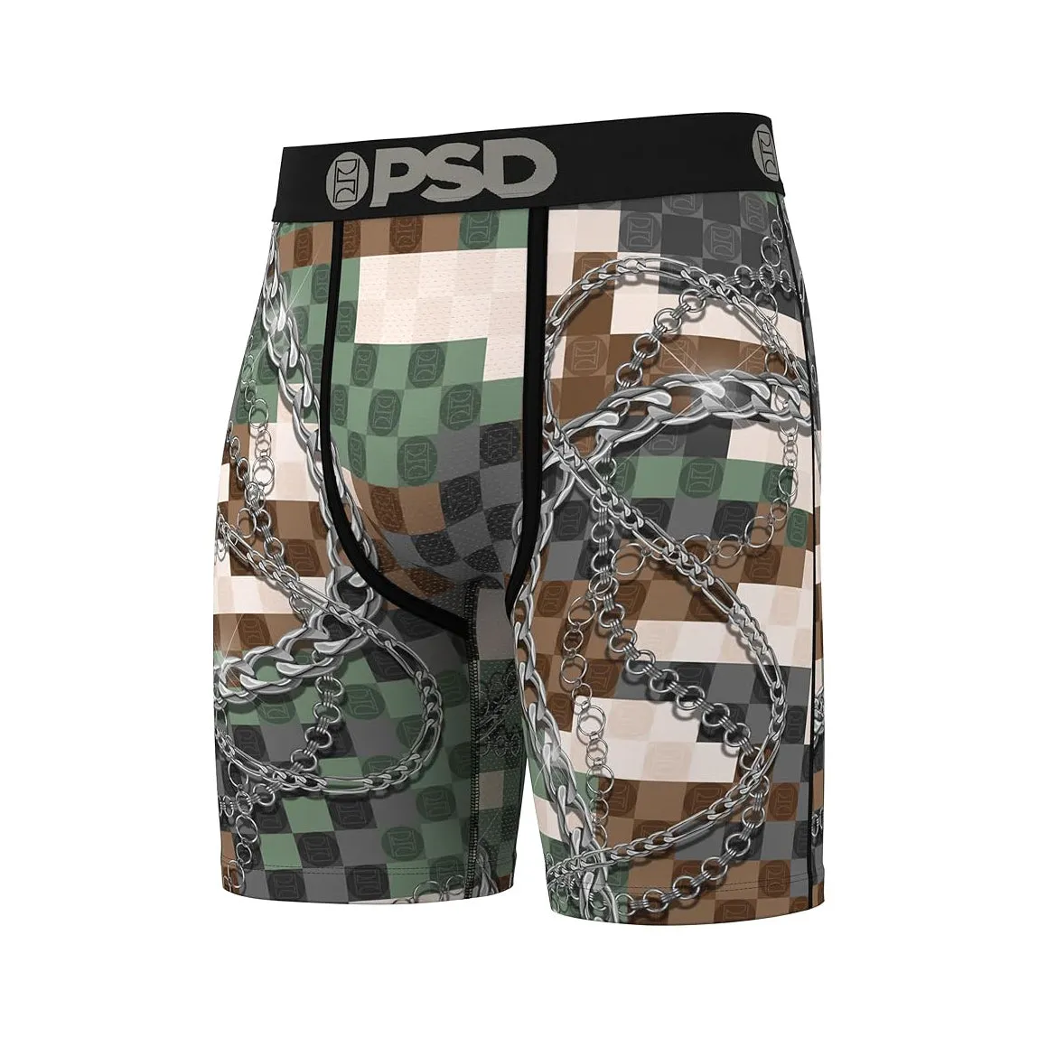 PSD Men's Multicolor Army Boxer Briefs Medium Underwear - 324180048-MUL-M