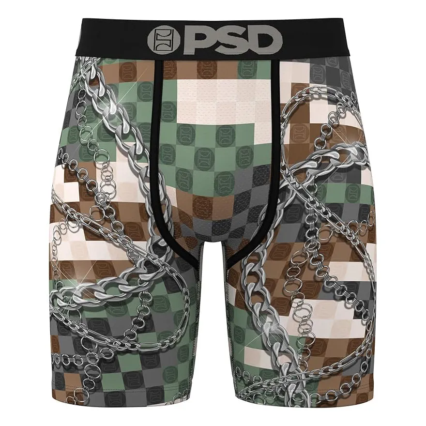 PSD Men's Multicolor Army Boxer Briefs Medium Underwear - 324180048-MUL-M