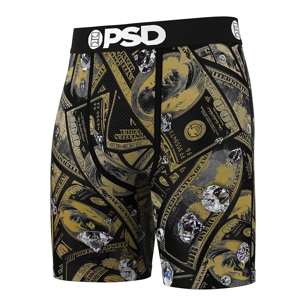 PSD Men's Multicolor Cash Out Boxer Briefs Small Underwear - 224180022-MUL-S