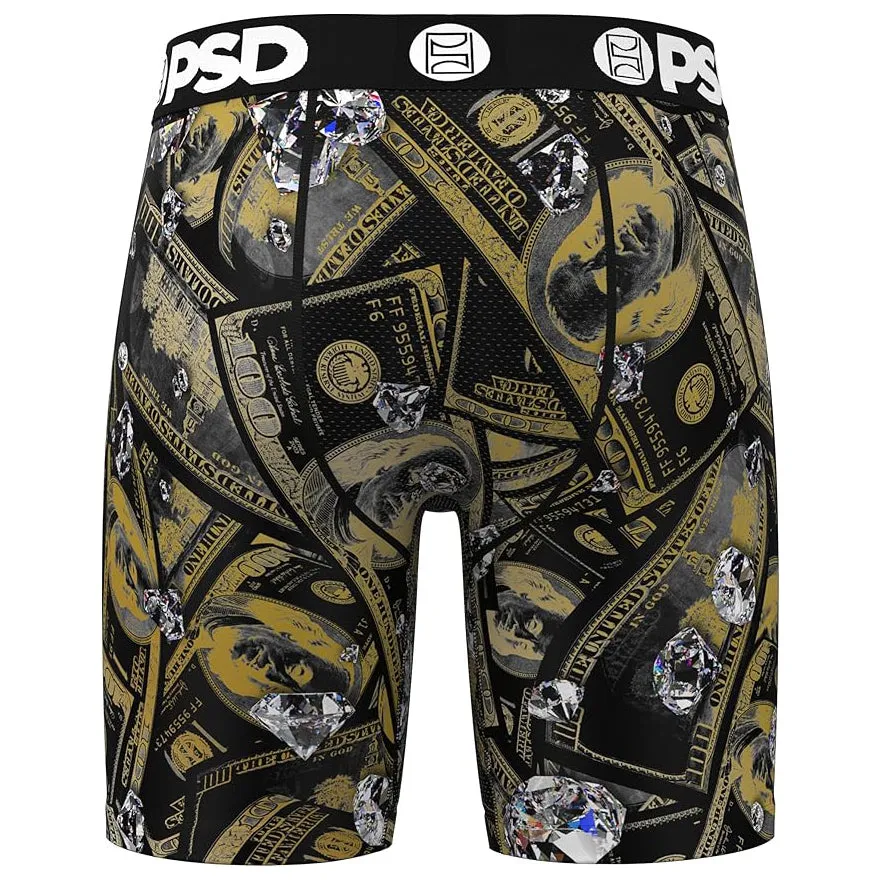PSD Men's Multicolor Cash Out Boxer Briefs Small Underwear - 224180022-MUL-S