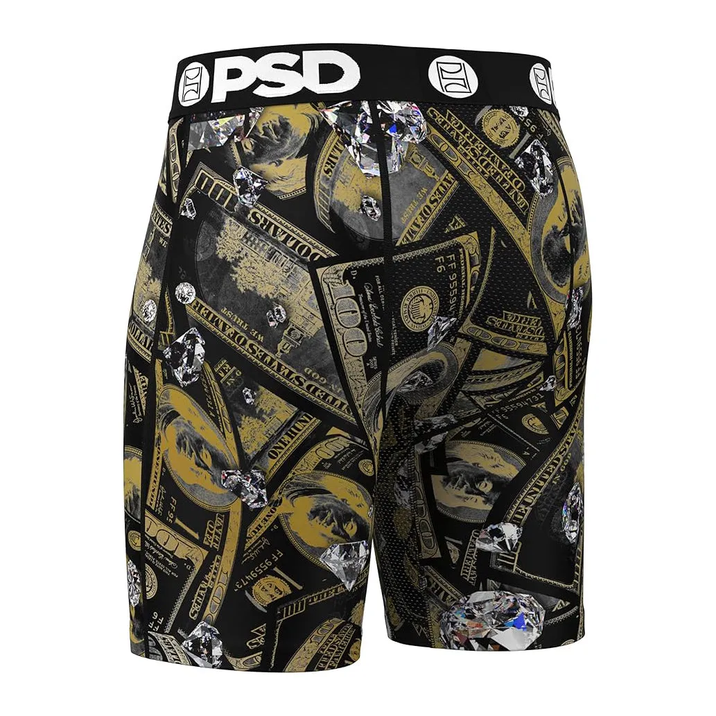 PSD Men's Multicolor Cash Out Boxer Briefs Small Underwear - 224180022-MUL-S