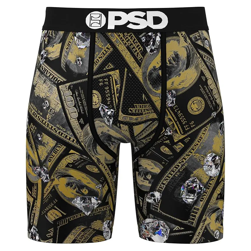 PSD Men's Multicolor Cash Out Boxer Briefs Small Underwear - 224180022-MUL-S