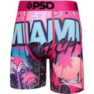 PSD Men's Multicolor Miami Beach Boxer Briefs Medium Underwear - 124180048-MUL-M