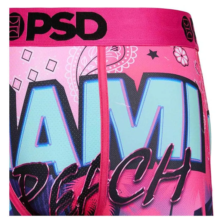 PSD Men's Multicolor Miami Beach Boxer Briefs Medium Underwear - 124180048-MUL-M
